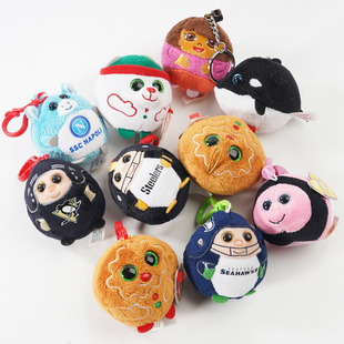 可爱球员卡通毛绒玩偶钥匙扣挂件包包挂饰公仔玩具雪人圣诞礼物