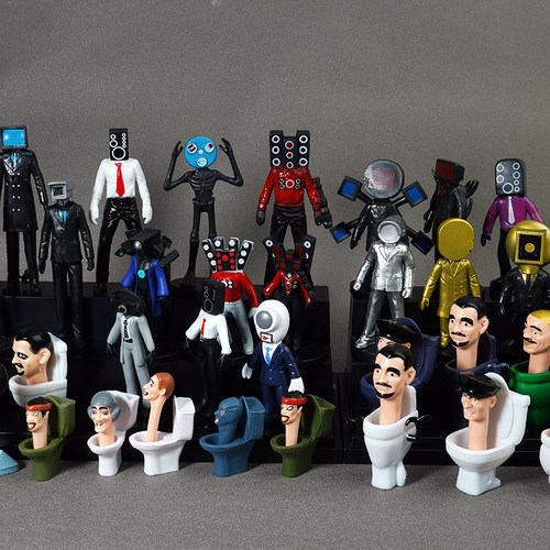 马桶人和监控人的玩具泰坦音响人