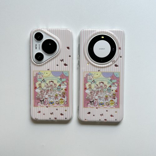 可爱卡通三丽鸥生日派对双层印花适用华为mate70pro+手机壳mate60pro保护套pura70pro女款mate70防摔趣味m60