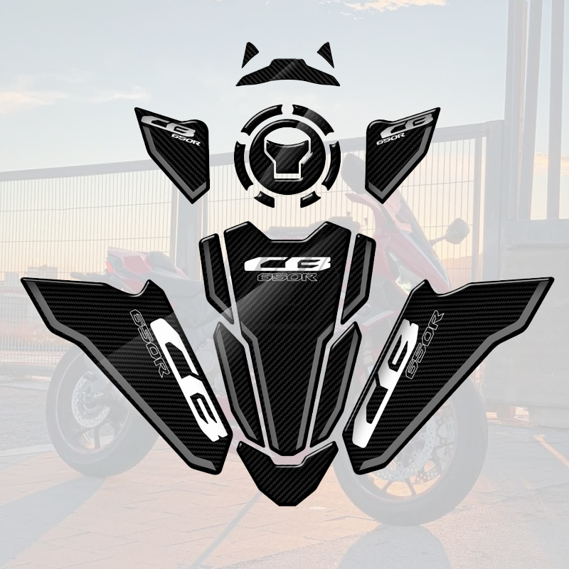 本田CB650R碳纤维纹全套贴纸油箱