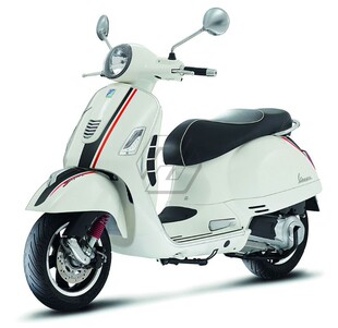150 250 GTS 贴纸 前车板贴花个性 拉花经典 300 适用比亚乔vespa