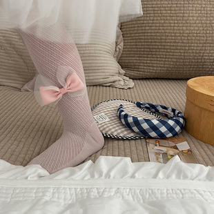 2023夏季儿童纯棉网眼公主风打底裤女童薄款连裤袜宝宝连脚裤袜子