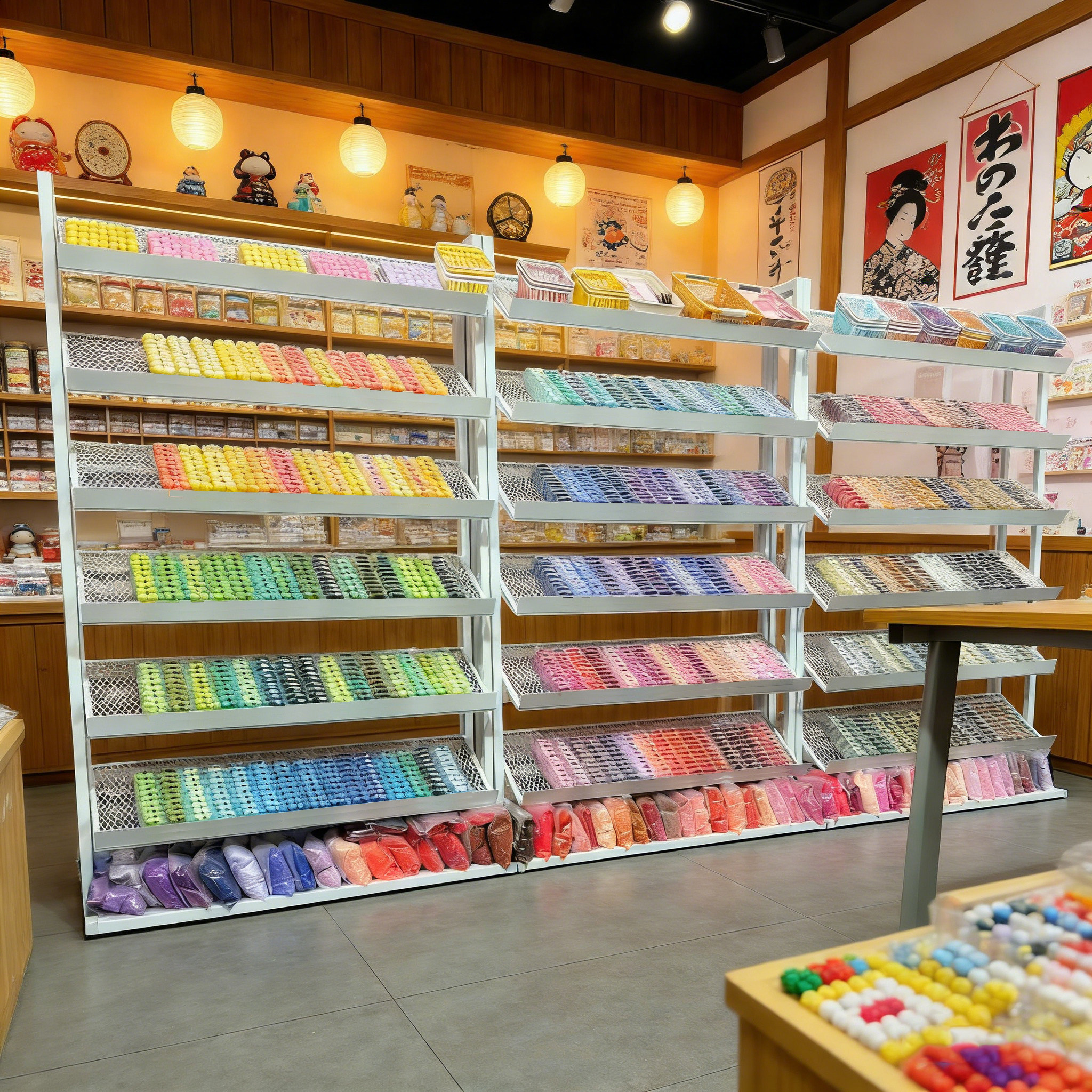 拼豆收纳盒展示架透明整理架米珠材料包分装收纳瓶拼豆工具置物架