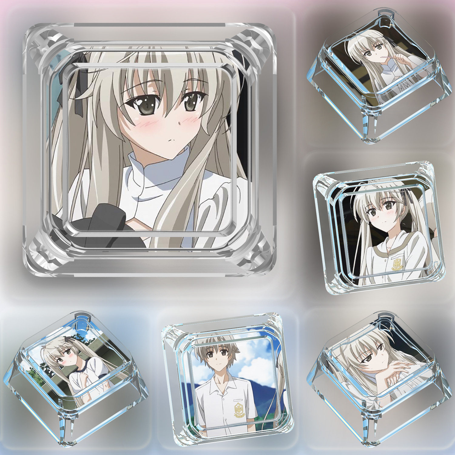 单个可爱缘之空键帽二次元十字轴客制机械键盘透明PC键帽,电脑硬件/显示器/电脑周边,键帽,淘宝优惠券,粉丝福利购,淘宝优惠卷