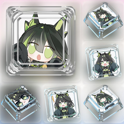 明日方舟M3键帽单个卡通可爱刀客塔十字轴游戏机械键盘PC透明键帽