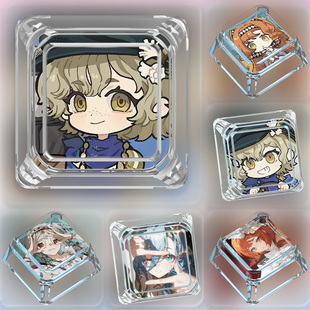 重返未来1999游戏键帽单个卡通可爱动漫创意个性 机械键盘透明键帽