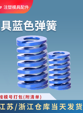 10模具具弹簧65mn锰钢矩形扁线TL蓝色日标压缩弹簧压力弹簧弹弓