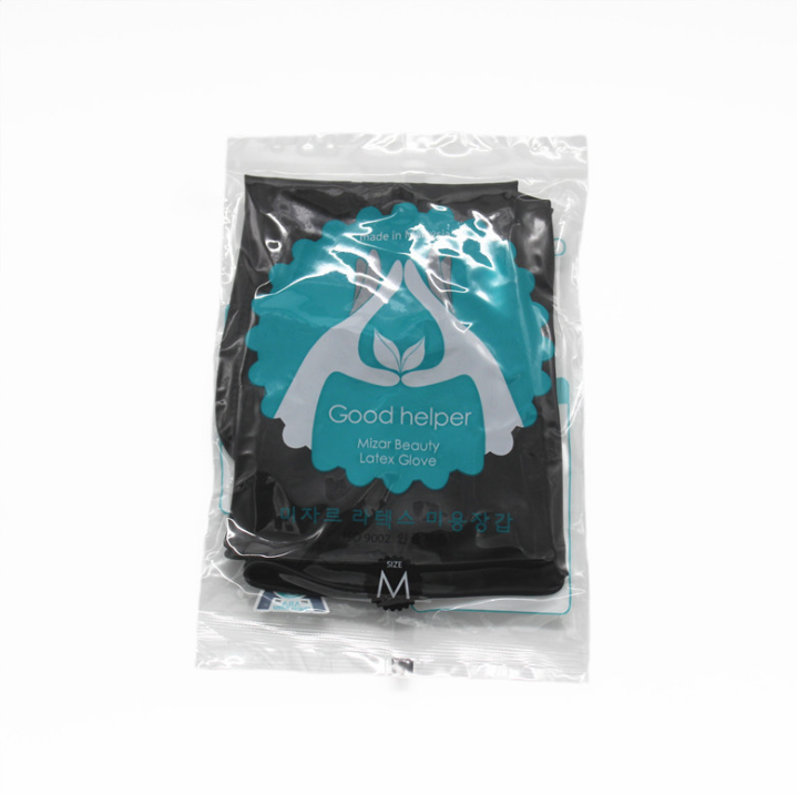 美发乳胶手套加厚专业烫染发廊洗头橡胶耐用防滑防水洗车黑色手套