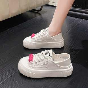 10女童鞋子中大童小白鞋网红爆款儿童运动鞋休闲大头鞋两穿帆布鞋