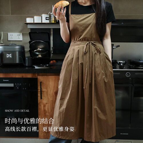 法式围裙防泼水油女宠物店美容师