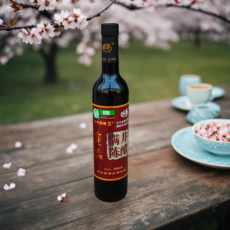 辽宁正宗喀左6年5度满井纯粮酿造老陈醋贡醋6瓶新包装酸甜爽口