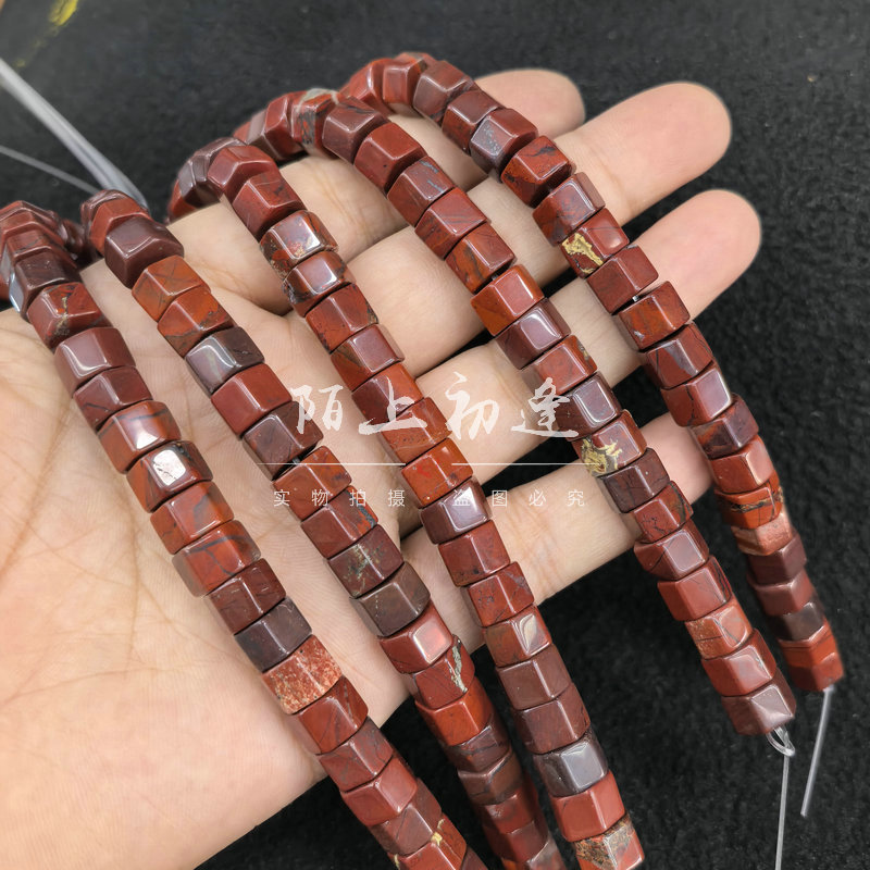 6*10mm虎眼石玛瑙松石六角柱散珠 diy饰品手链项链文玩腰珠鼓珠