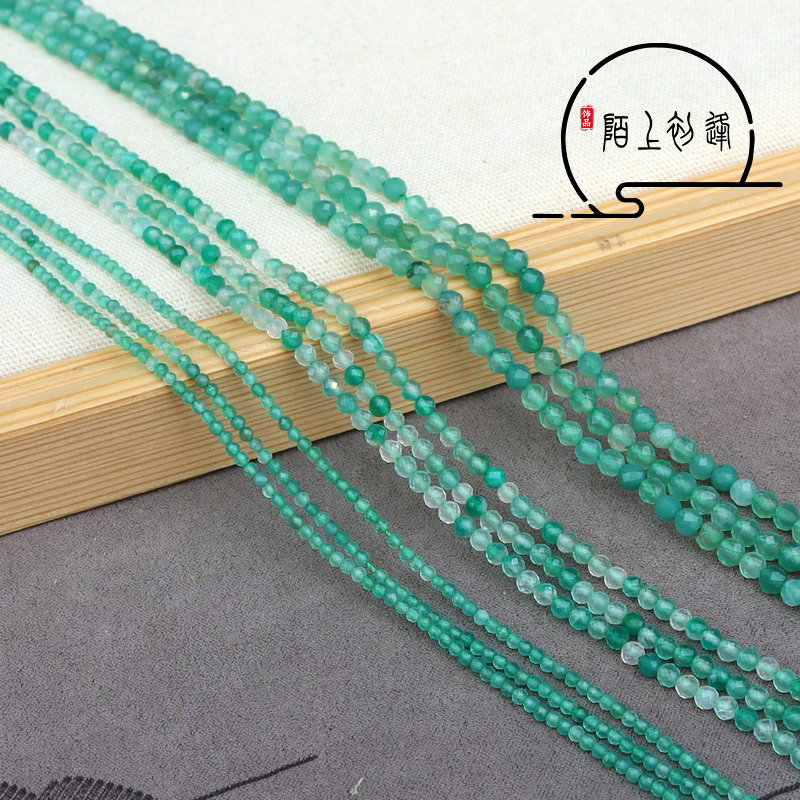 切面玛瑙刻面圆珠耳饰手链戒子