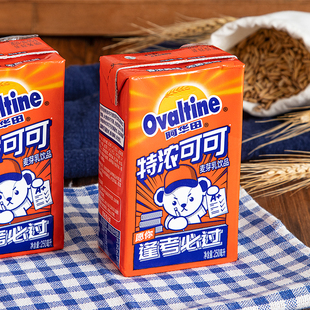 阿华田特浓可可泰迪熊联名款可可味饮料麦芽乳学生早餐饮品250ml