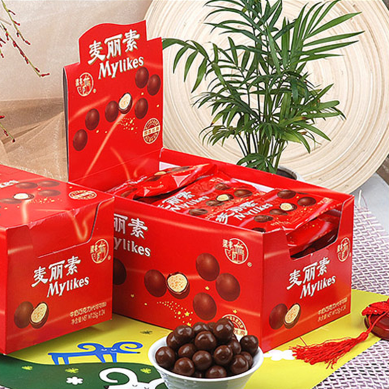 梁丰夹心巧克力豆牛奶儿时怀旧