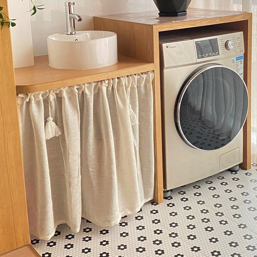 思幔日式文艺棉麻短帘