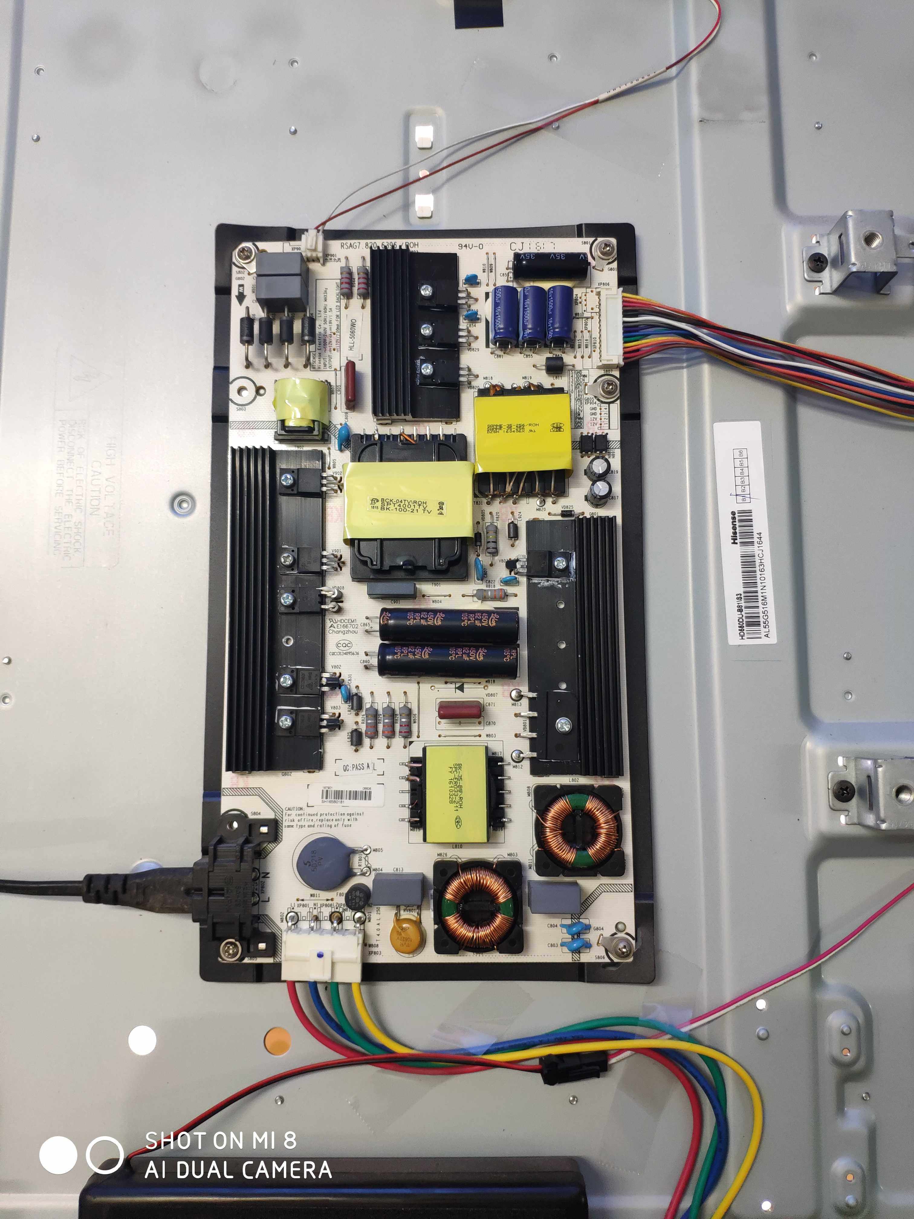 海信LED55/58K300U 55EC520UA 55K220电源板RSAG7.820.6396 背光2 - 实物图