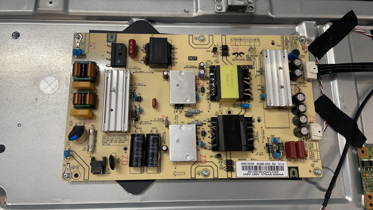 原装海尔LS55M31 LU55D31J电源板AY166D-2SF01-026测好