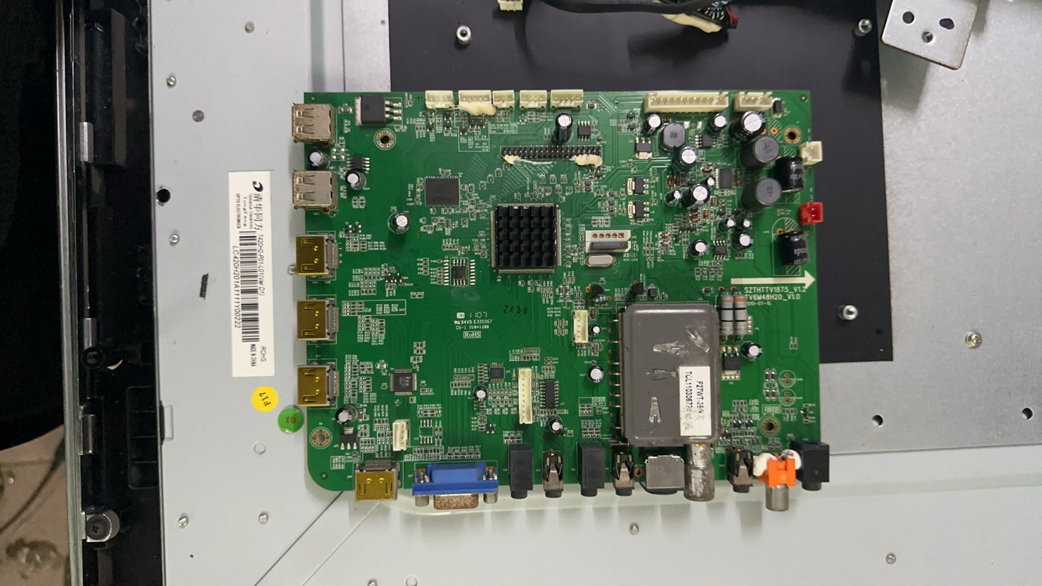 清华同方LE-42B90主板SZTHTTV1875-V1.2屏T420H2-P01-L01测好发货