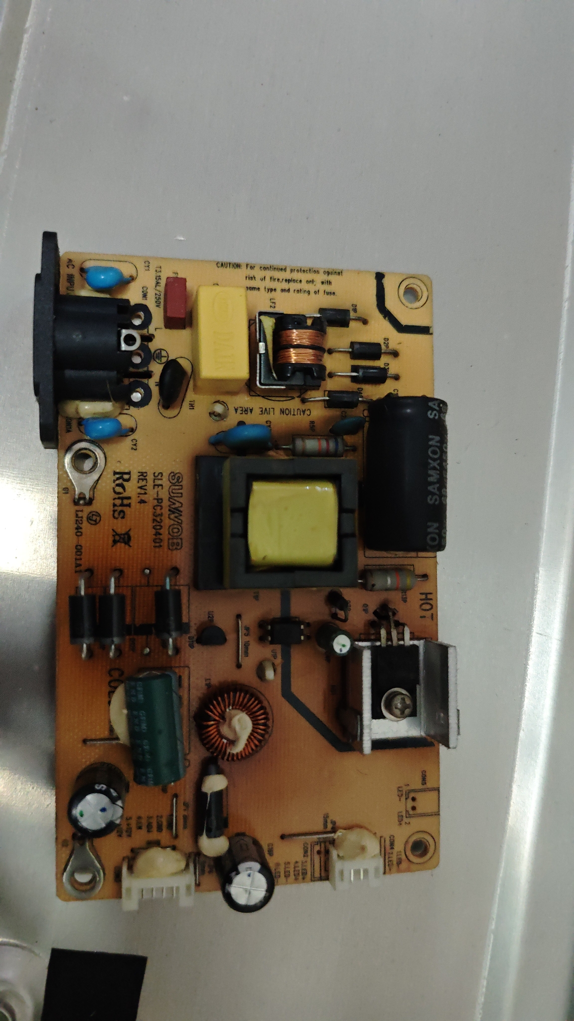 AOC AG320FC 电源板 SLE-PC320401 背光4针 驱动板SM281RWB_R10.1