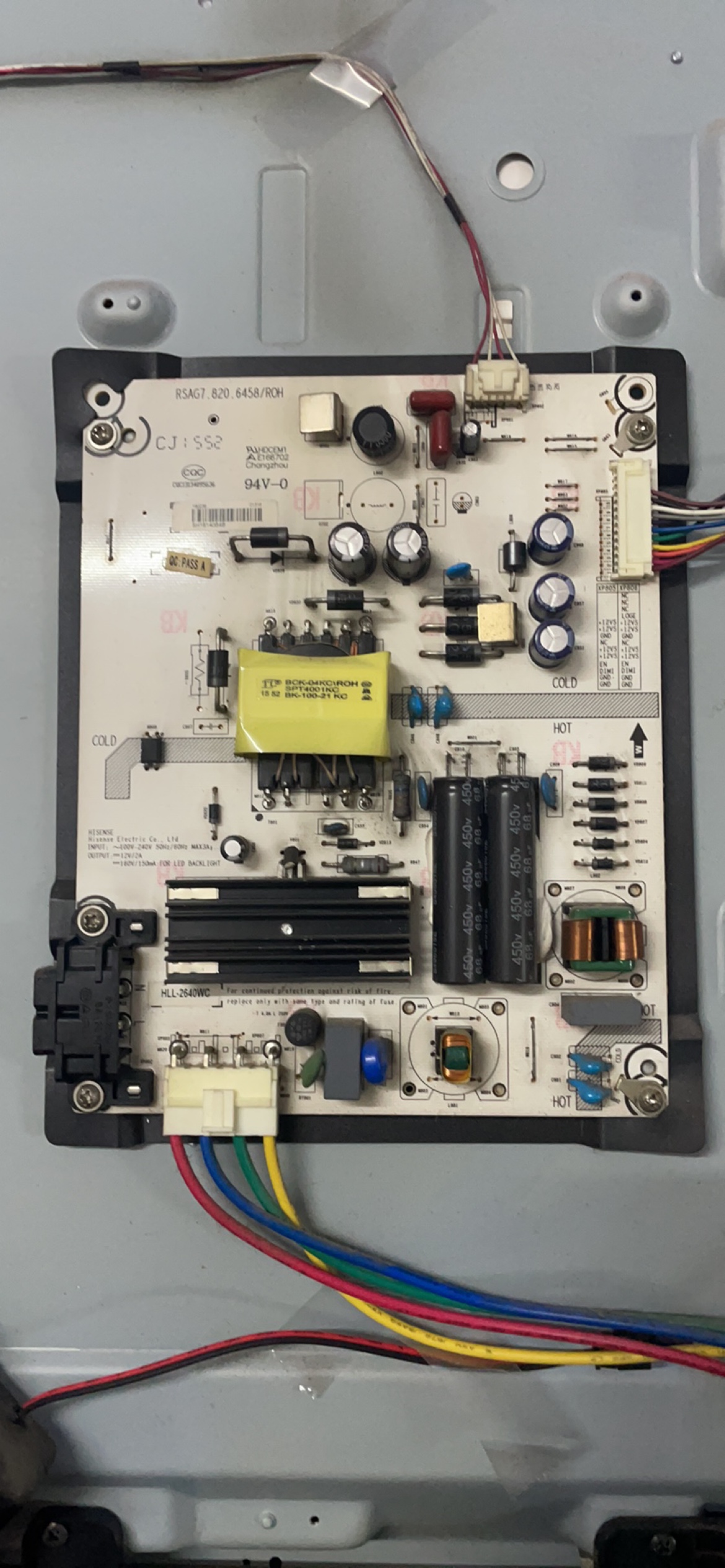 海信LED43EC291N/LED43EC520UA电源板RSAG7.820.6458