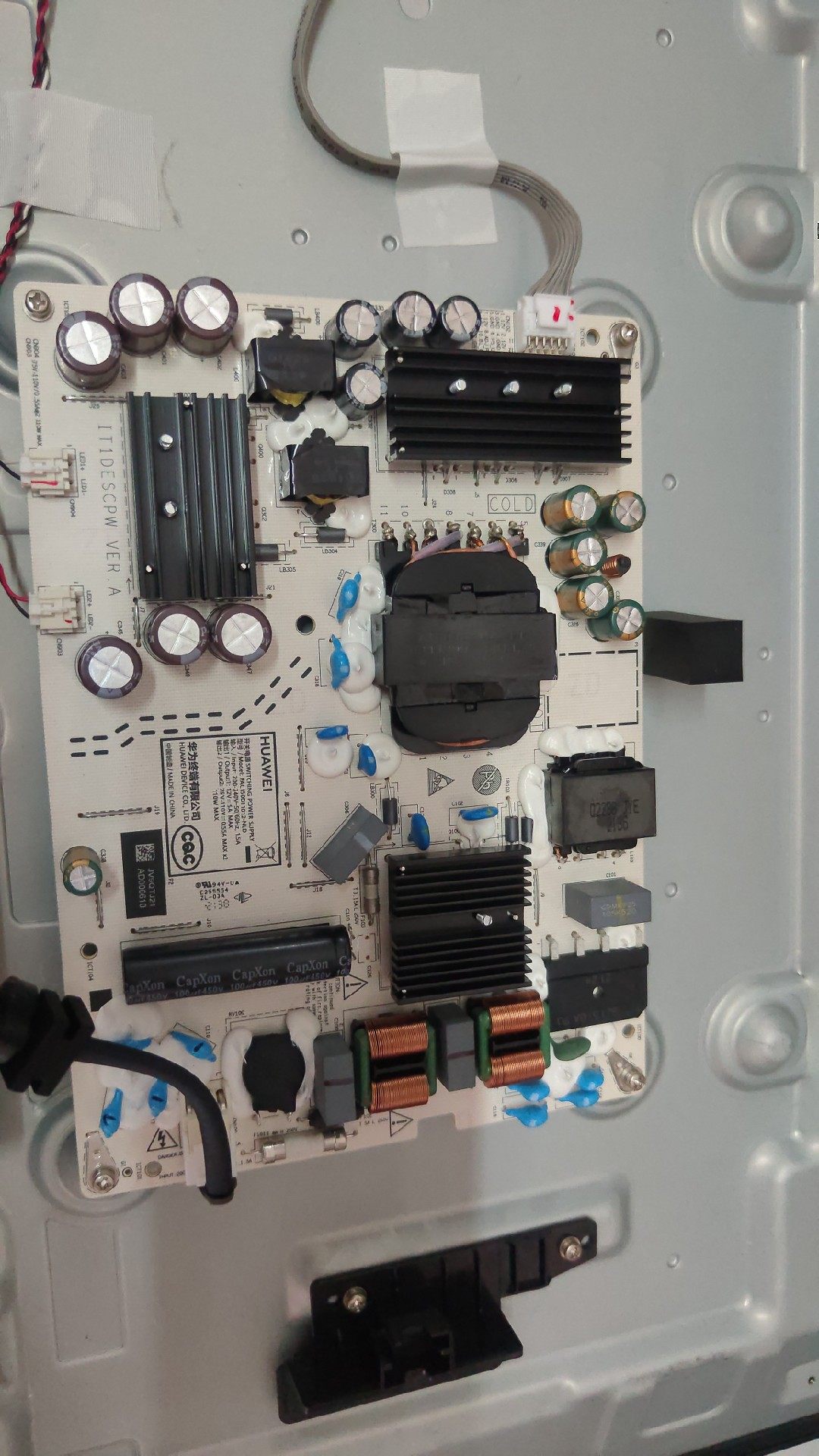 原装九九新华为HD55DESA电源板  PAC150D11012-NLD刚买来就摔破屏