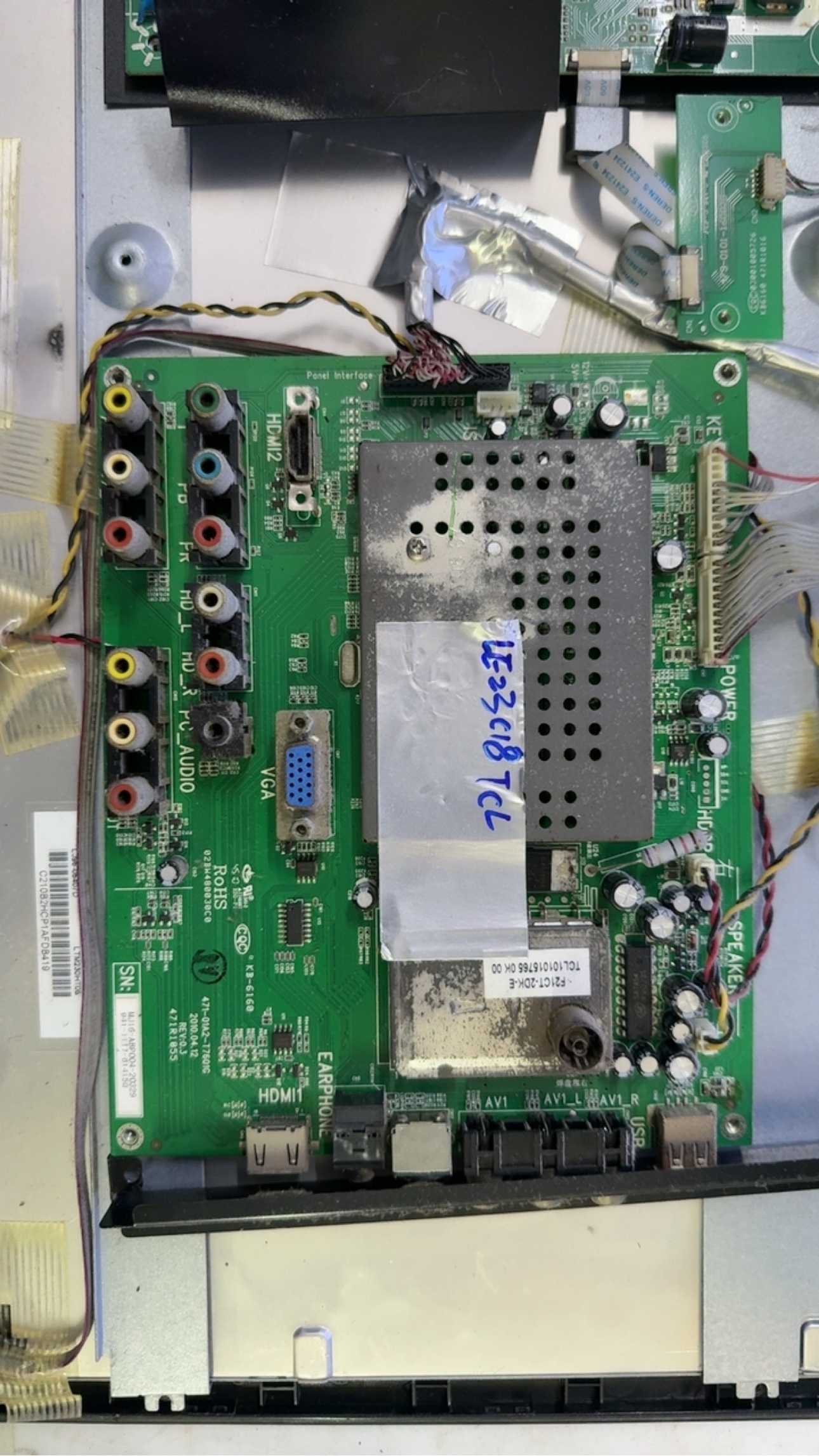 原装 TCL LE23C18 主板 471-01A2-T7601G屏LM230WF5测好