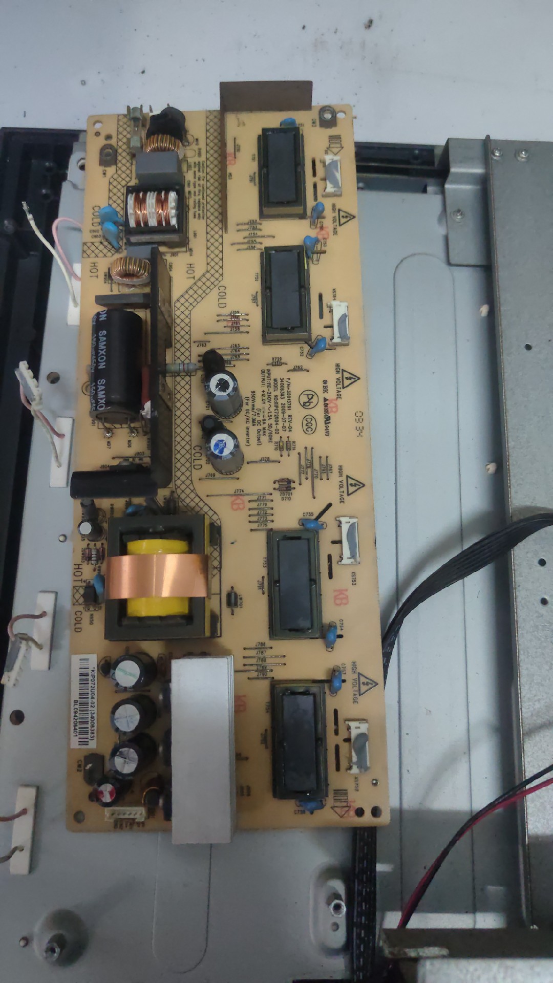 康佳LC26ES30B 26ES60DC电源板35013791 35014575 34006383测好