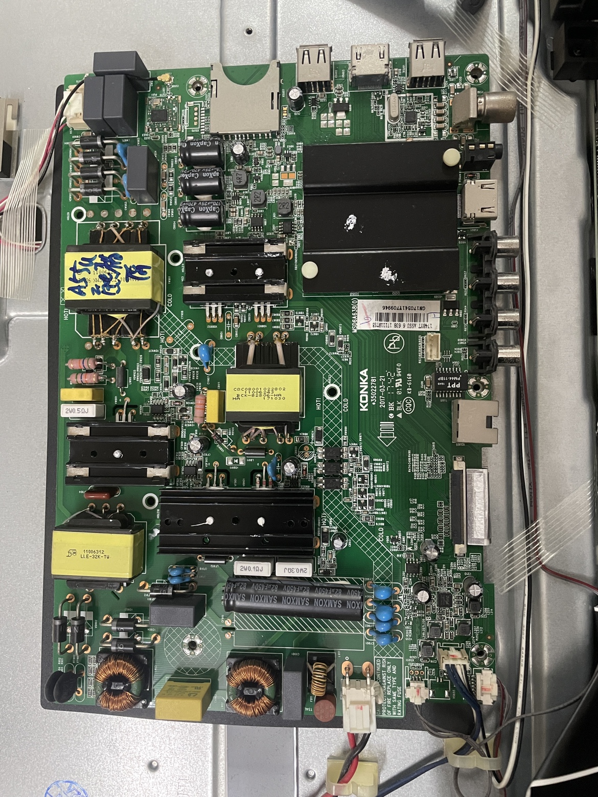 康佳LED55K55US K55SN A55U主板35022781屏243 1800 1641 1748