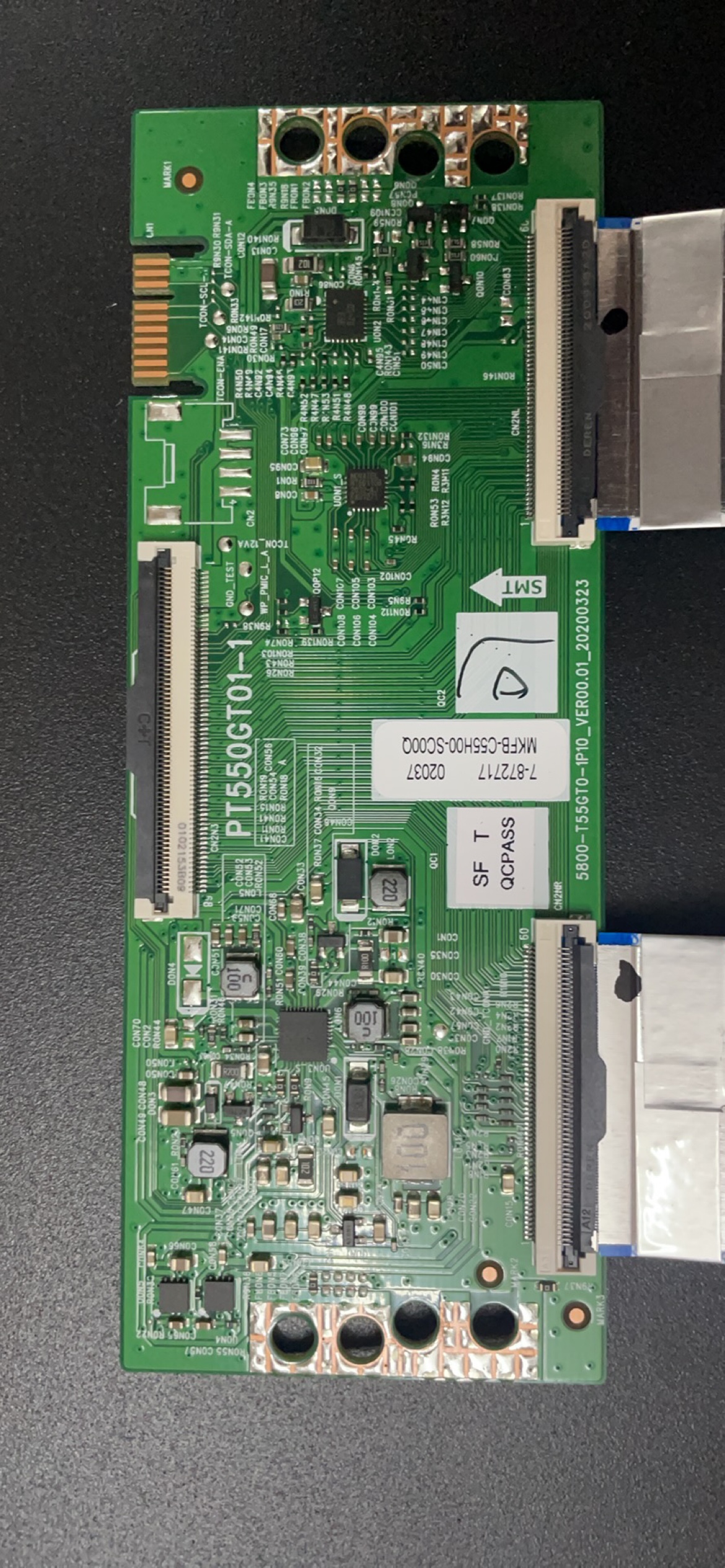 创维55G20 55A3/M3逻辑板PT550GT01-1  5800-T55GT0-1P10测好