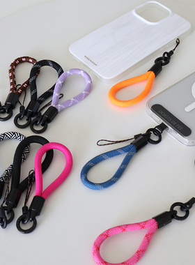 DDF新款mini手机小挂绳百搭迷你防丢保护壳钥匙链挂件Q萌可爱短款