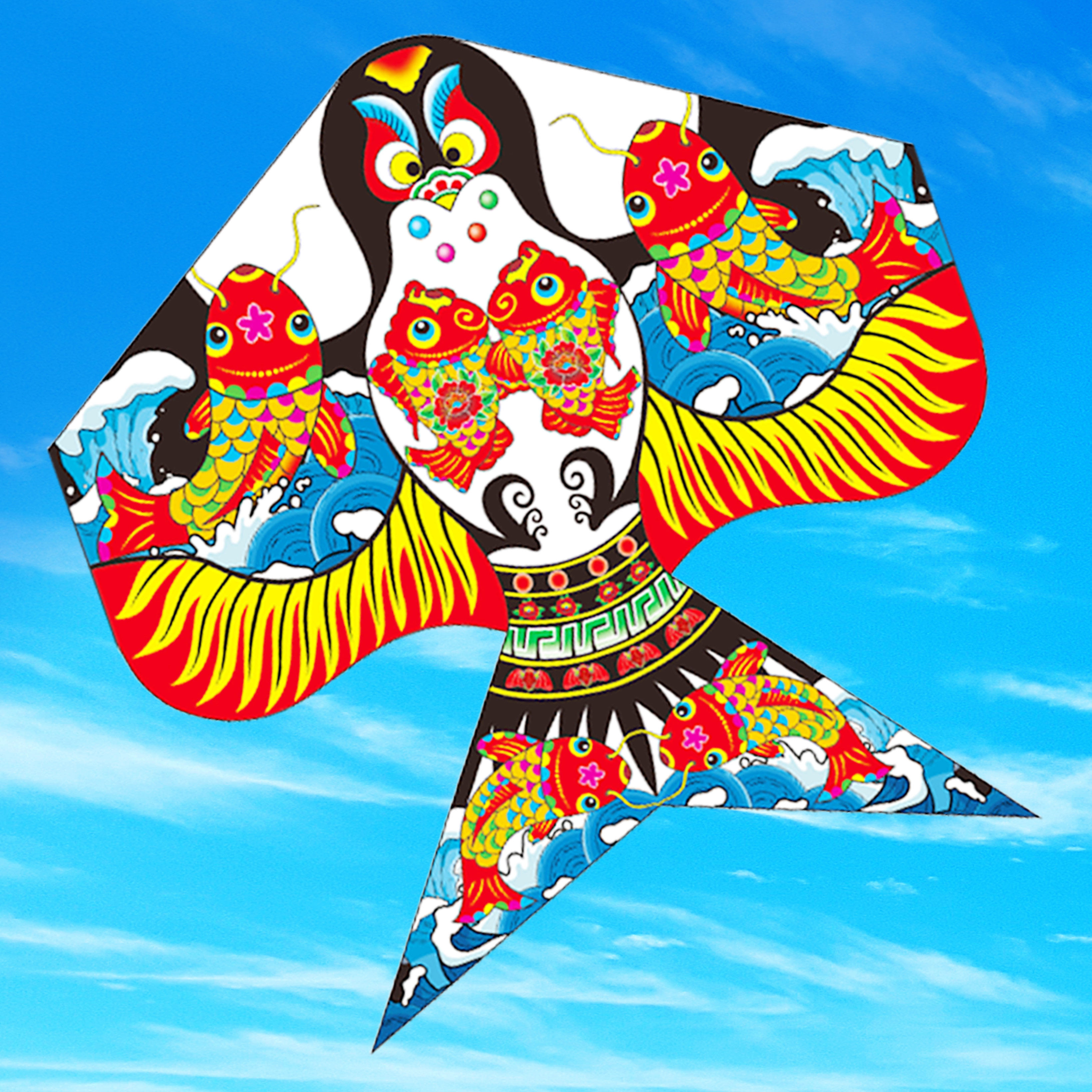 潍坊风筝 新款富贵沙燕 高档大型成人儿童卡通风筝 微风好飞易飞