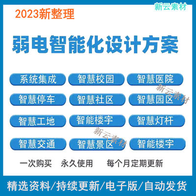 弱电智能化视频监控机房办公楼医院银行酒店学校智慧工地设计方案