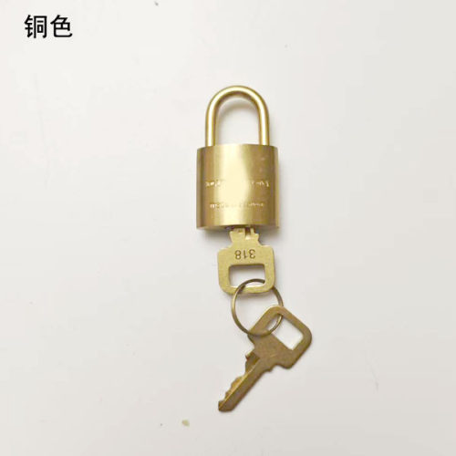 318对版铜锁品牌包包替换锁 女包旅行包挂锁贝壳包锁带钥匙可打开