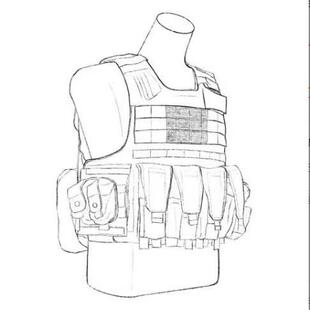 携行具 迷彩快拆战术背心多功能透气训练背心防护21装具