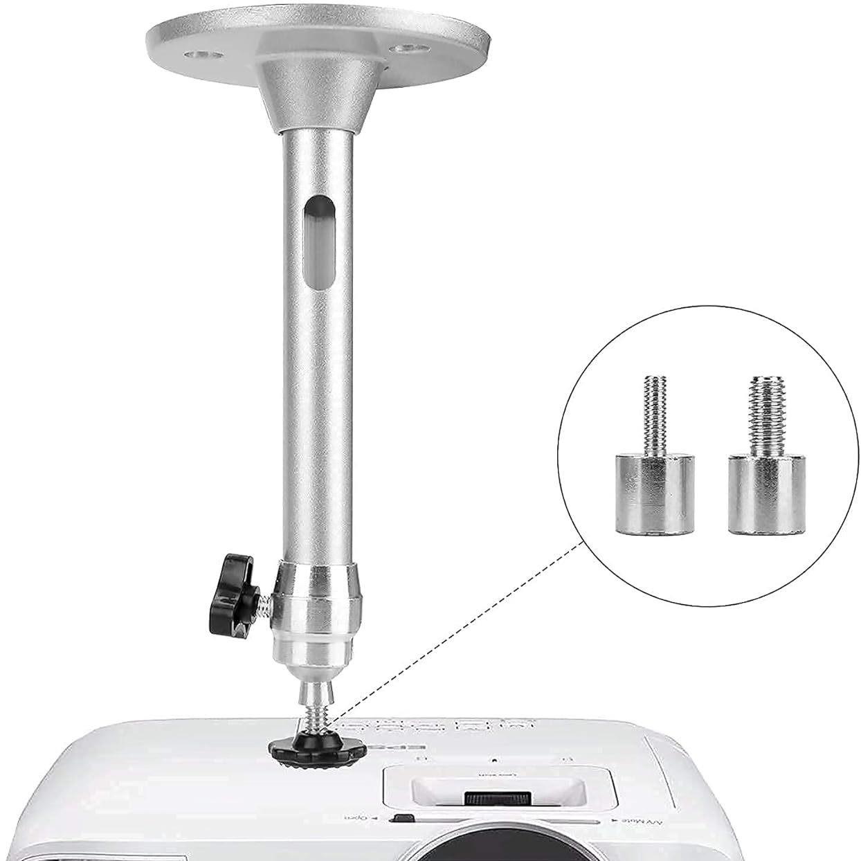 迷你天花板墙壁投影仪安装支架适配单孔英制4分之1 或单孔4mm 6mm