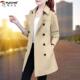 显瘦大衣 小个子中年妈妈修身 啄木鸟中长款 风衣外套女春秋2024新款