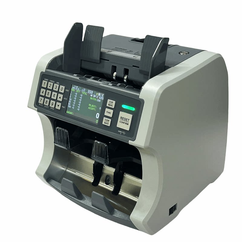 多国货币美金欧元马币新加坡菲律宾泰国老挝外币合计金额点验钞机