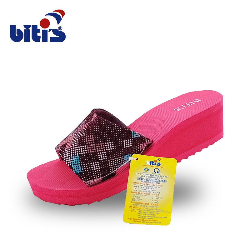 2024新款越南平仙凉拖鞋一字拖女夏季中跟厚底轻便橡胶防滑休闲拖