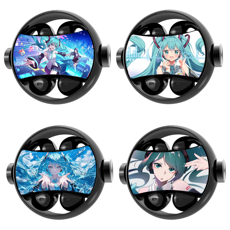 初音未来动漫周边超长续航蓝牙耳机降噪男女运动耳夹入耳式双耳机