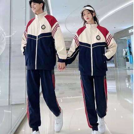 班服秋季套装学院风韩版宽松初中高中小学生运动会校服毕业季班服