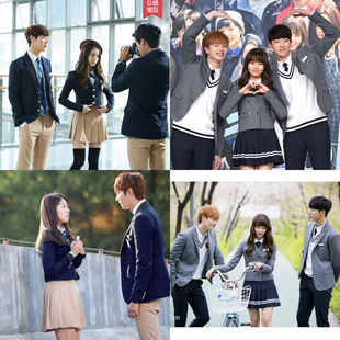 英伦学院风校服套装韩国继承者们中学生班服jk制服女学校2015同款