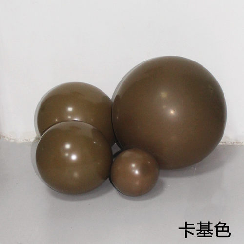 隽和卡基色乳胶气球圆形乳胶
