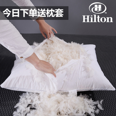 出口希尔顿羽绒枕100%