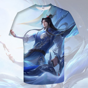 王者荣耀后羿如梦令游戏衣服男女装短袖t恤春夏学生青少年cos上衣