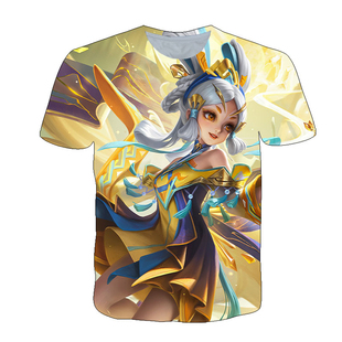 王者荣耀小乔山海琳琅生衣服男女装短袖t恤春夏学生青少年cos上衣