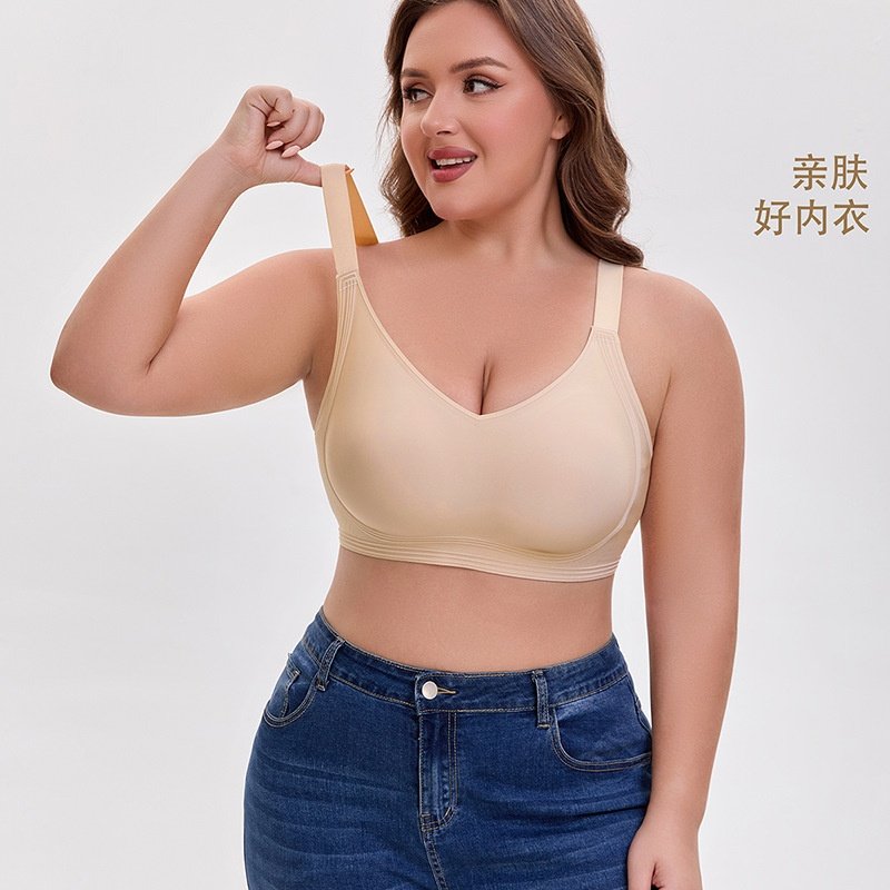 大胸显小简约果冻软支撑女士内衣无钢圈固定杯聚拢上托不跑杯美背,女装/女士精品,大码内搭,淘宝优惠券,粉丝福利购,淘宝优惠卷