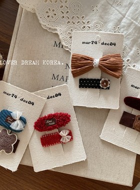 时尚毛绒发夹鸭夹秋冬外出百搭少女侧边夹刘海夹发卡可爱头饰发饰