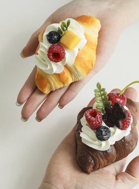 仿真奶油面包卷 甜品台面包模型 样板间仿真蛋糕摆件美食摄影道具