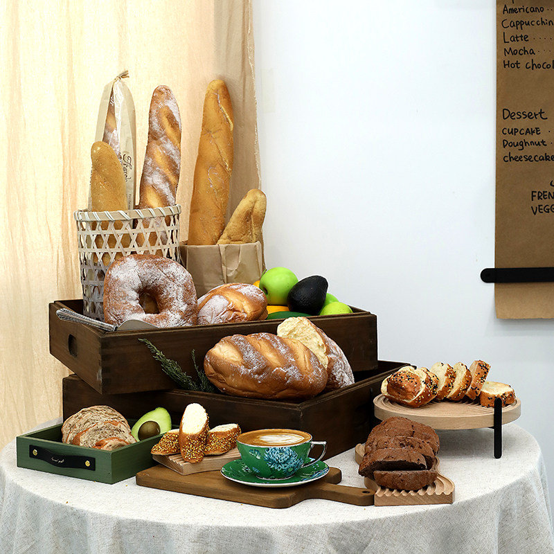 欧包模型装饰道具 仿真法棍烘培店橱窗摆设 美食拍照布景假面包